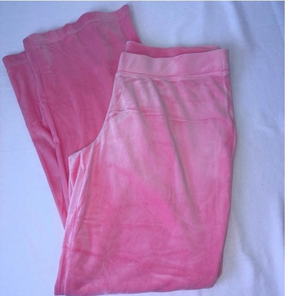 Juicy Couture Pink Velour Tracksuit Hoodie & Pant Set Y2K Glitter Logo New large - Picture 10 of 11